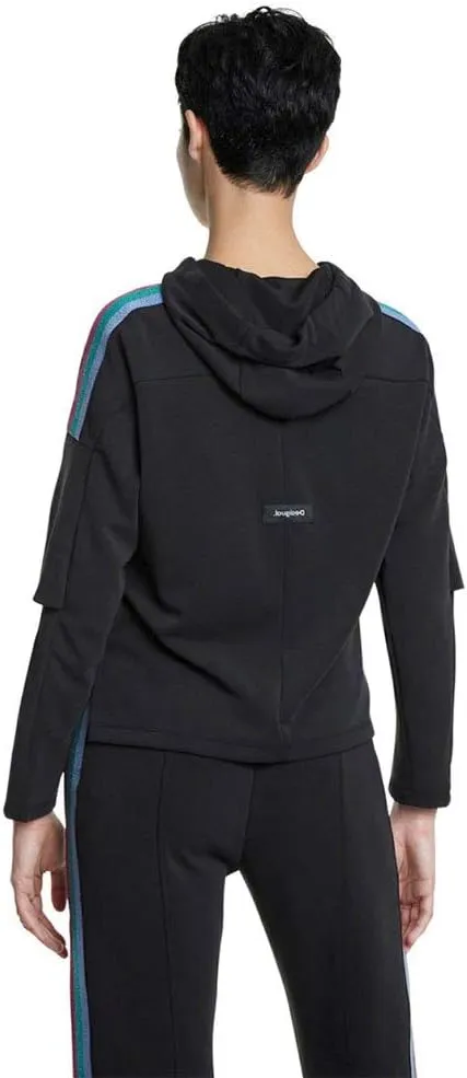 Desigual Herren Hoodie „Blocks Studio“ - Schwarz 20SOSK03 GR. L