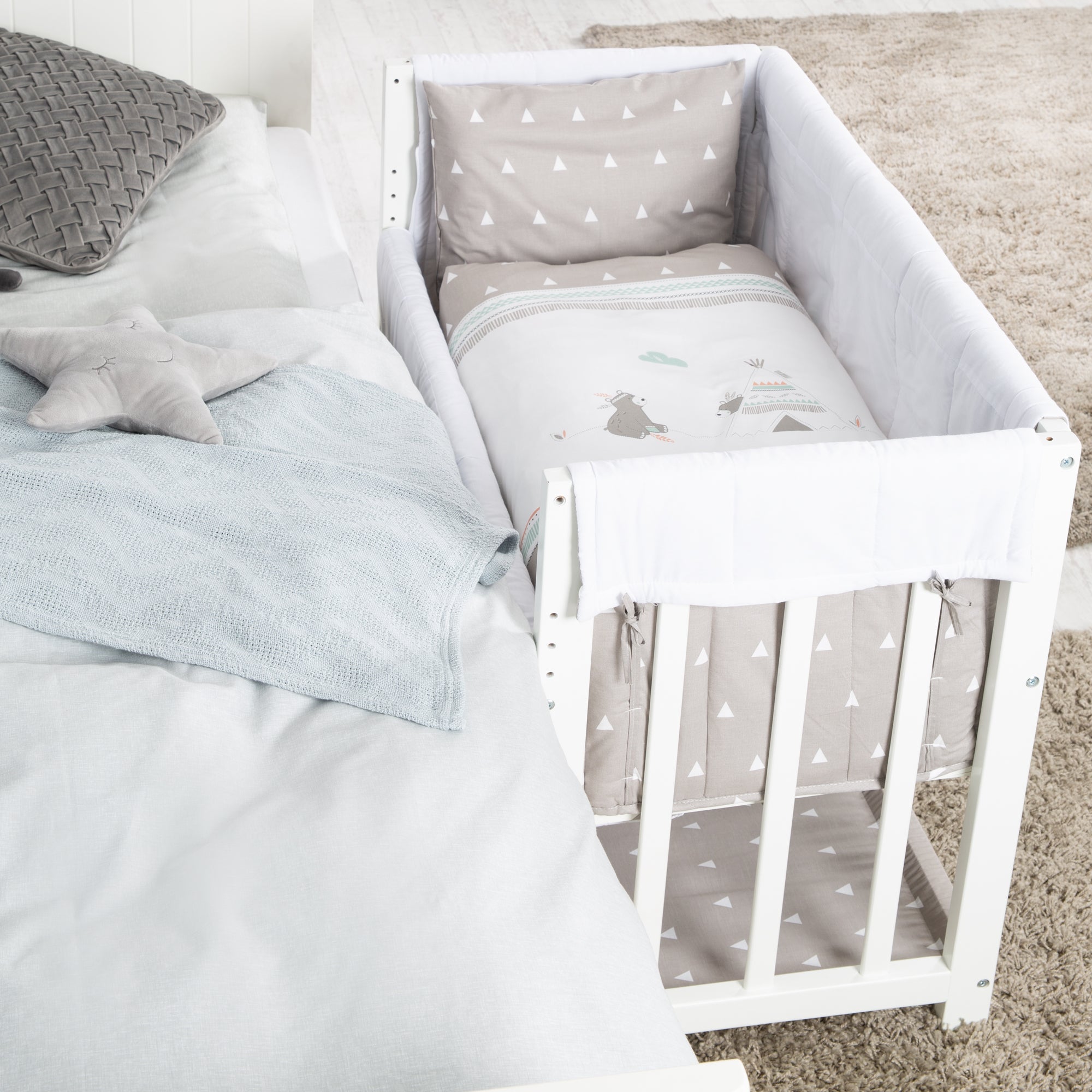 Roba 289149WES198 Stubenbett 4in1 Indibär weiß – Stubenbetten - Produktbild 8