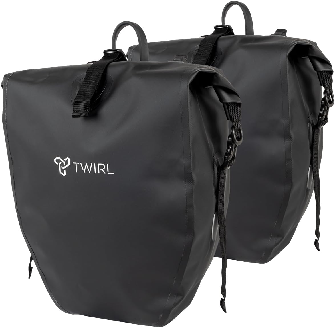 TWIRL 123201 – Gepäckträgertasche CARRY D 2 × 22 L Schwarz