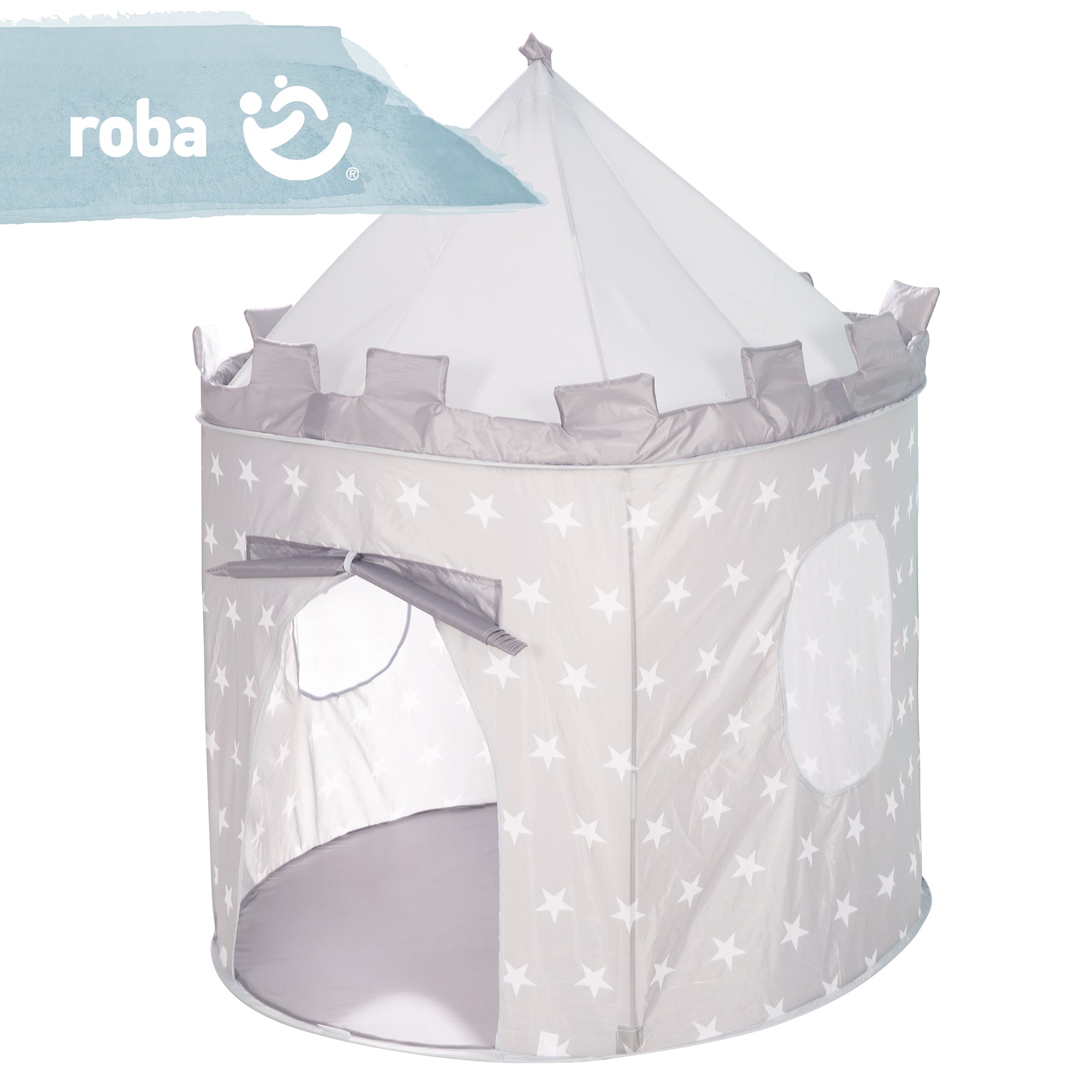 Roba 69002V190 Spielzelt Ritterburg Sterne Little Stars beige – Spielen & Spaß - Produktbild 4