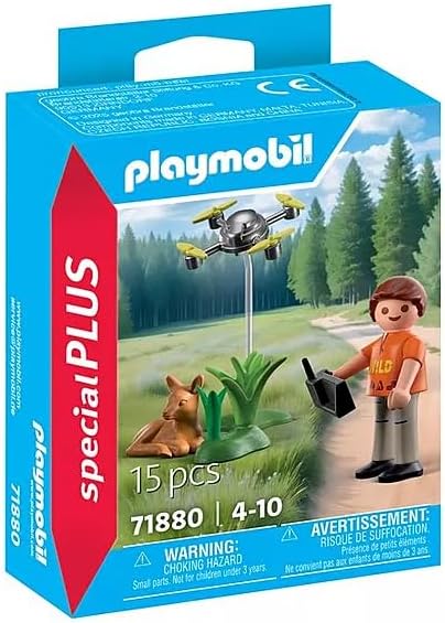 PLAYMOBIL 71880 Rehkitz-Rettung mit Drohne Tierliebe trifft Hightech