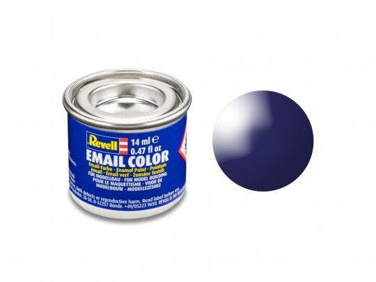 Revell_32154_nachtblau,_glänzend_RAL_5022_14_ml-Dose_Revell_Modellbau-Farbe_auf_Kunstharzbasis, Zinn, Kann