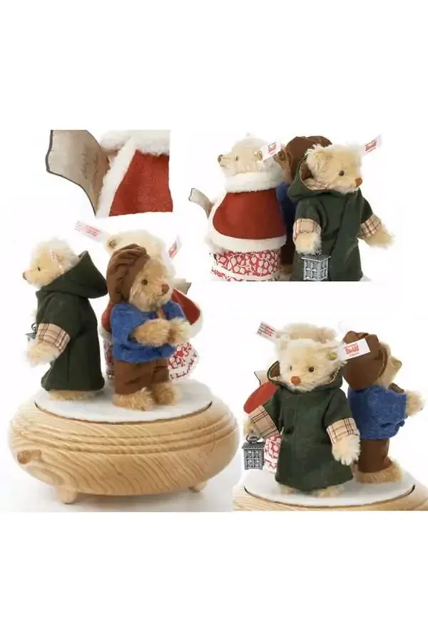 Steiff_7552_Weihnachtssänger_Teddybären-Set_auf_Musikbox_18_cm