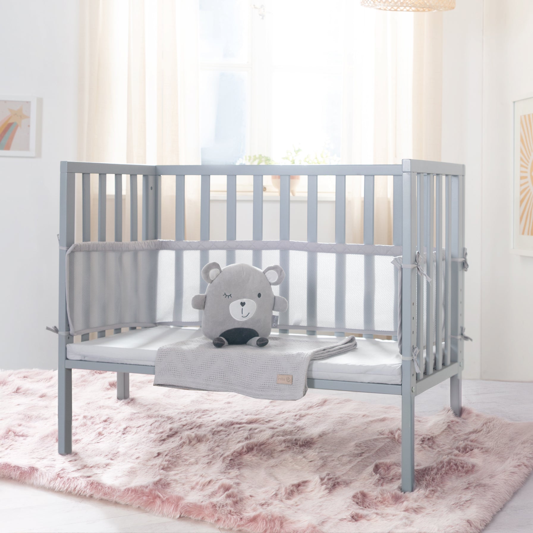 Roba 8970TP8V230 Beistellbett 2in1 roba Style grau taupe – Stubenbetten - Produktbild 2