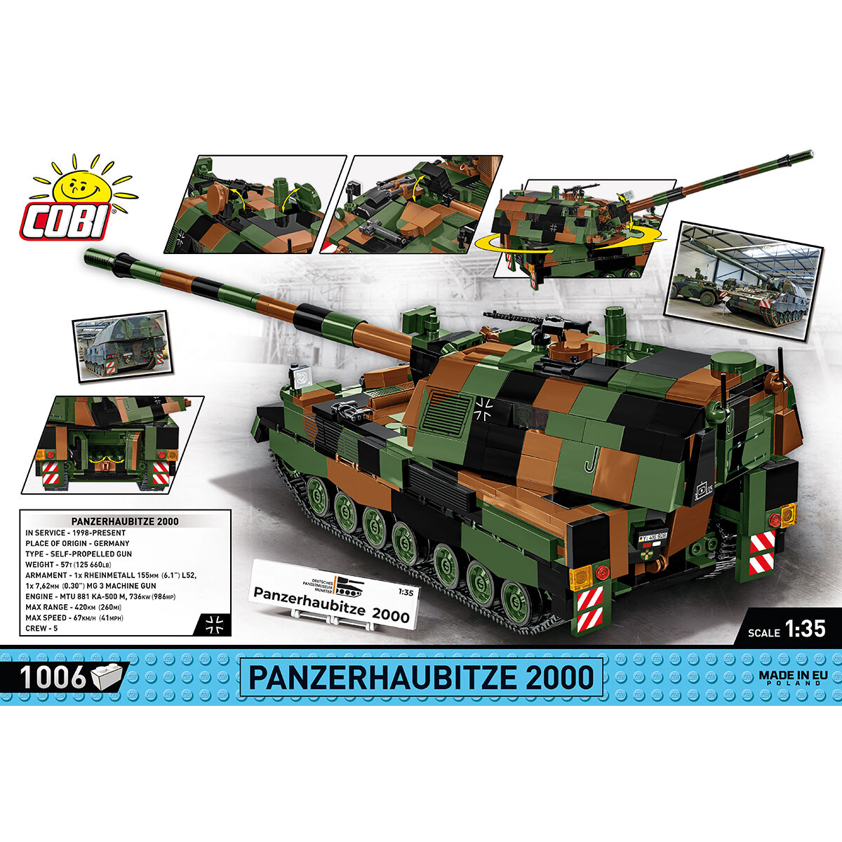 COBI 2628 - Panzerhaubitze 2000 Maßstabb 1:35) - Bild 4
