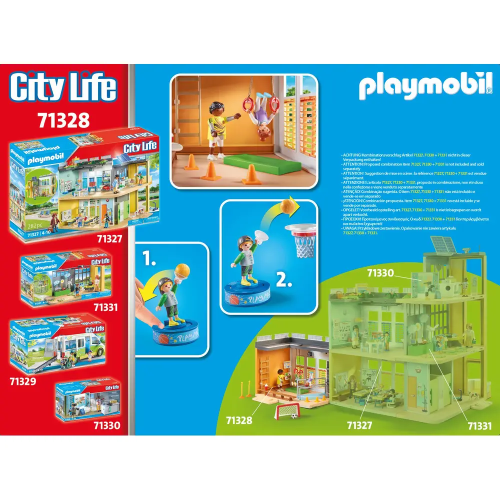 PLAYMOBIL 71328 City Life - Anbau Turnhalle