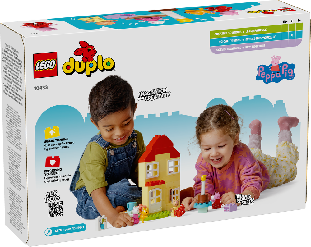 LEGO, 10433, DUPLO, Peppas, Geburtstagshaus:, Teddybär, Spielzeug, für, Kinder, Junge, Kind, Männlich, Person