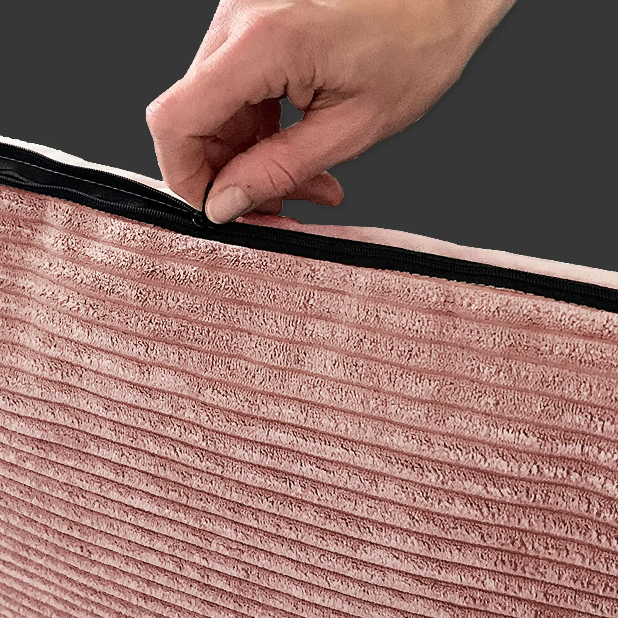 Rohrschneider RS 22271 Tierbett Cordstoff – Wendebett mit Kissen GR.2