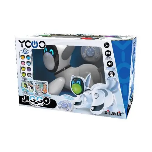 Silverlit YCOO 88497 Jiggo interaktiver RC Robot-Hund, mit Touch-Sensor