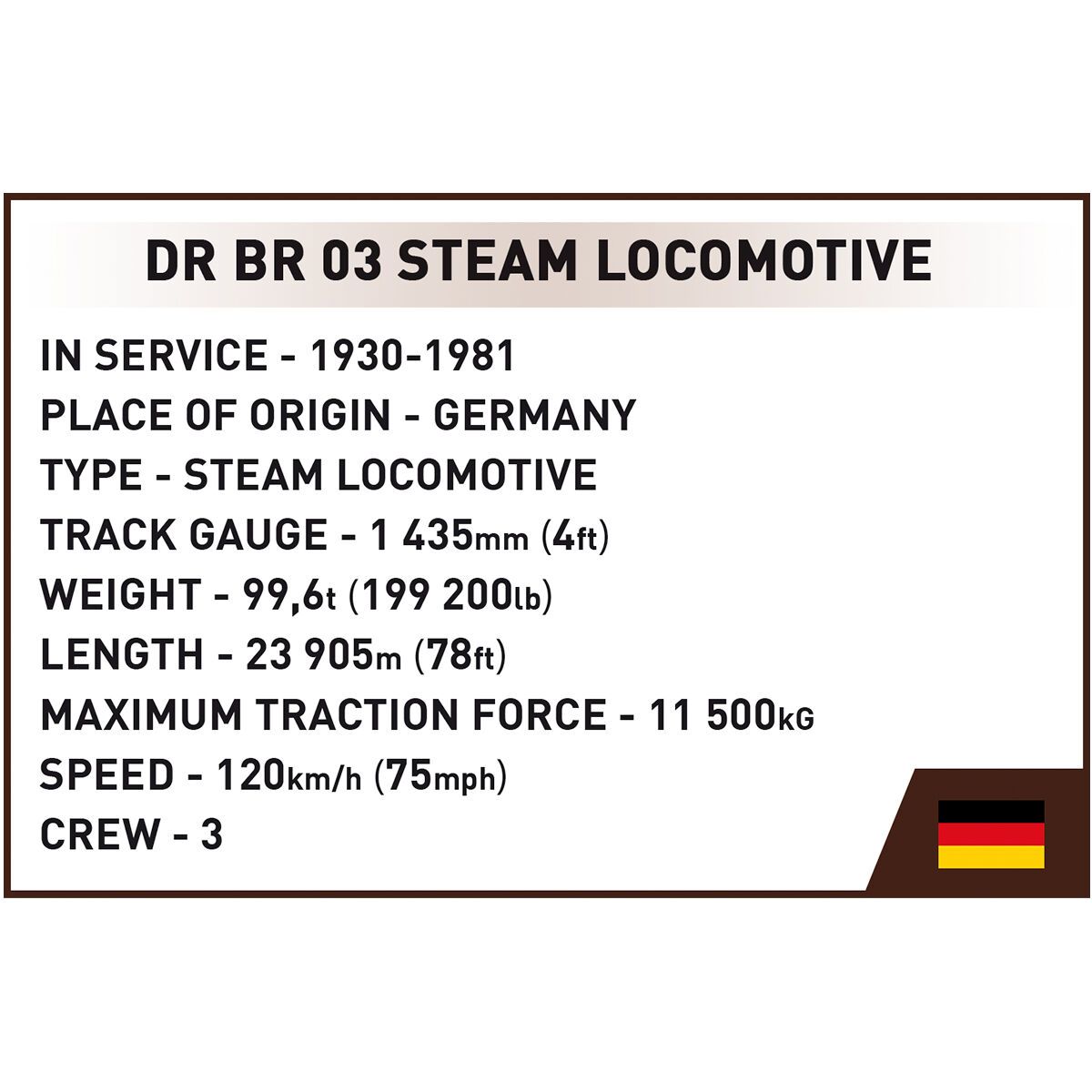 COBI 6286 - DR BR 03 STEAM Locomotive & Watercrane - Bild 18