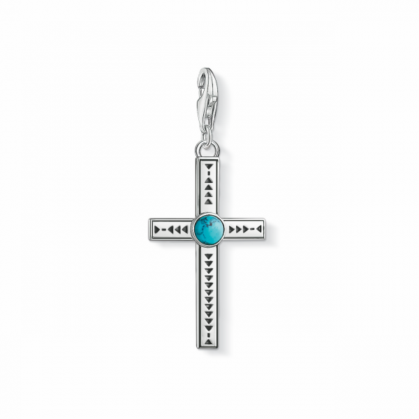 Thomas, Sabo, Anhänger, Charm-Club, Ethno, Kreuz, Türkis, 1677-878-17, Kreuz, Symbol, Zubehör