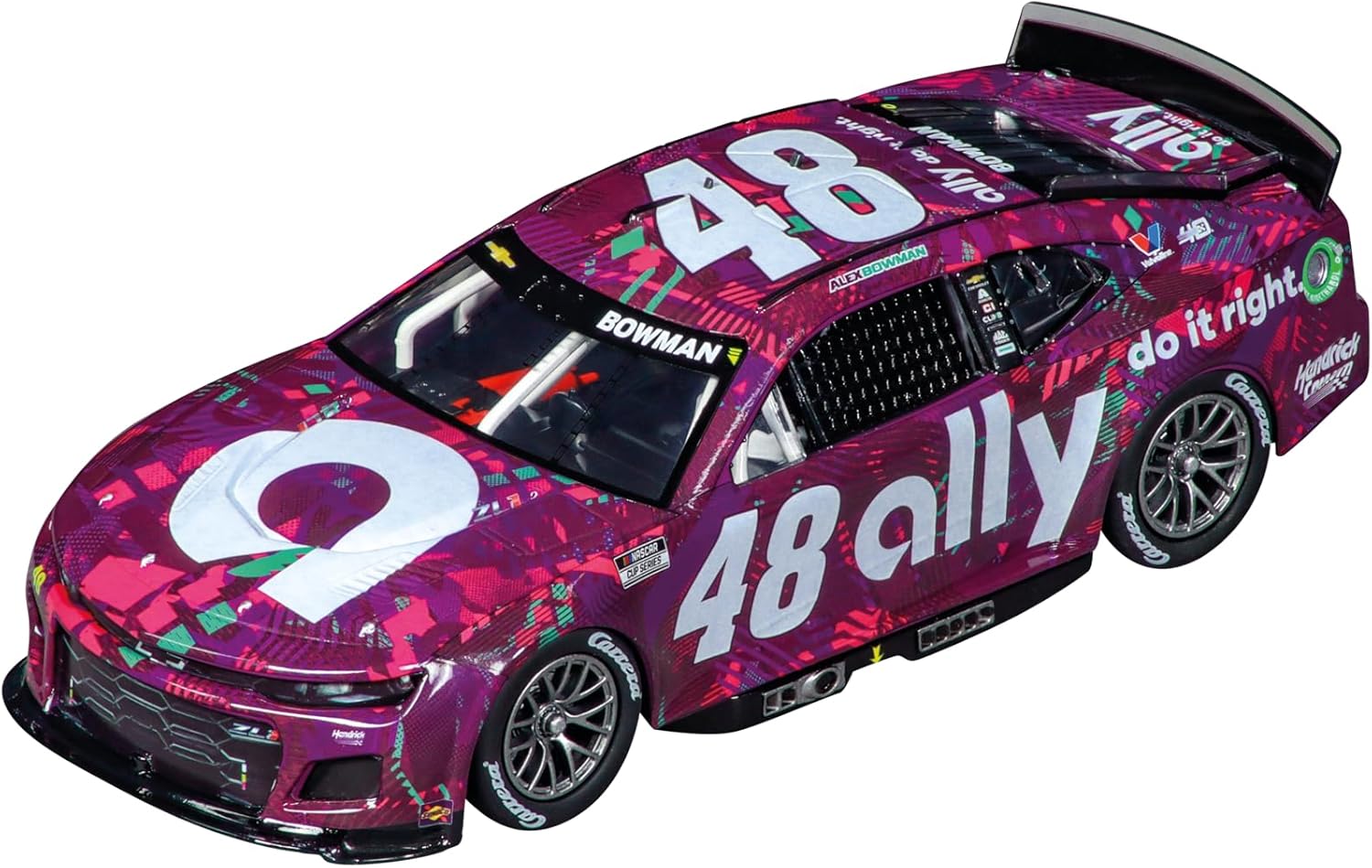 Carrera NASCAR Motorsports Alex Bowman. No.48 Evolution Slotcar im Maßstab 1:32 20027768 Auto, Fahrzeug, Maschine, Rad, Leichtmetallfelge