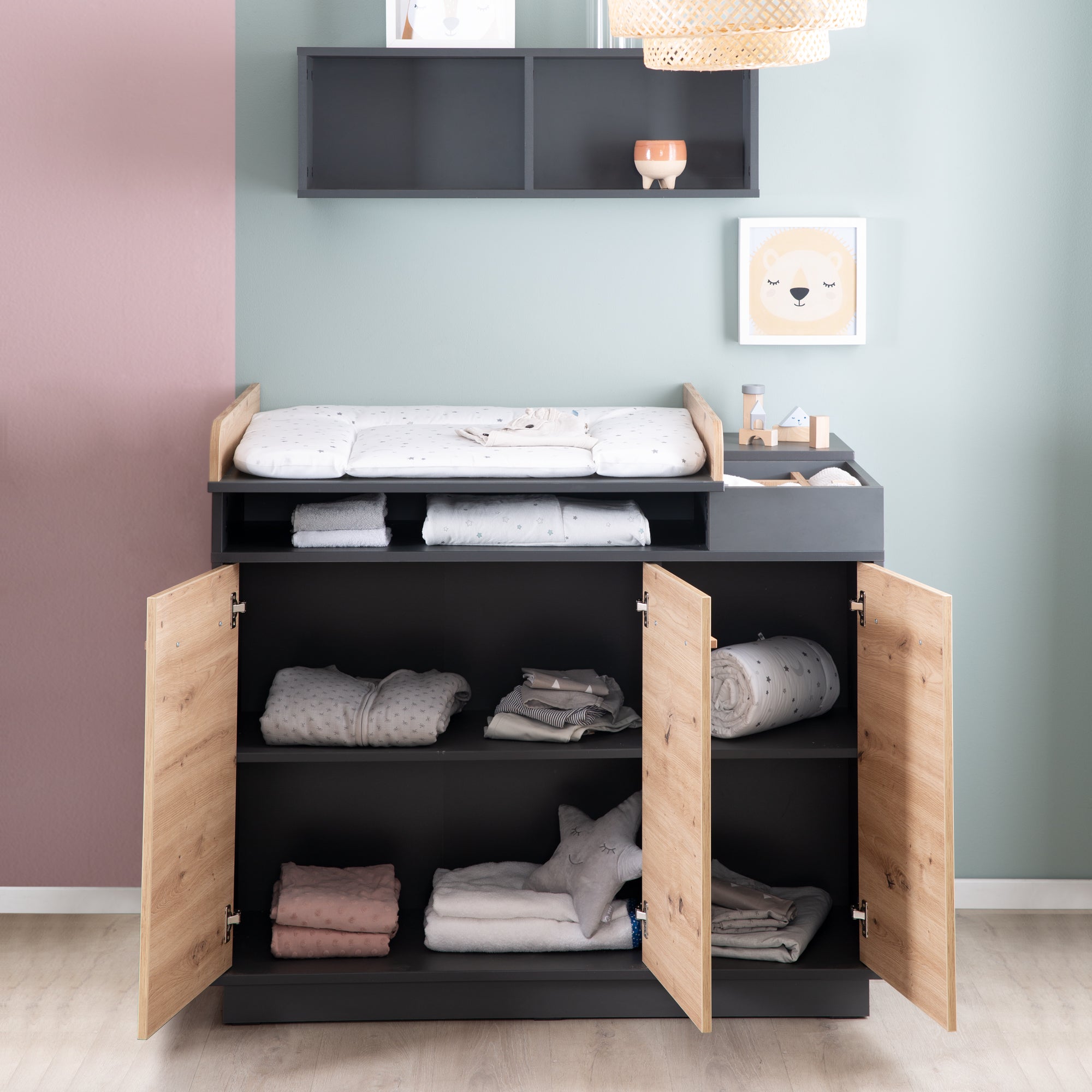 Roba 1731849 Wickelkommode breit Lenn anthrazit - Produktbild 7