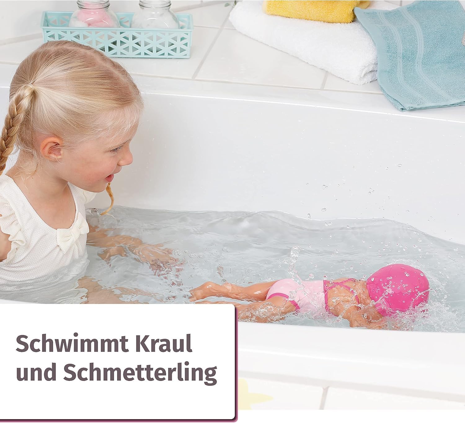 Baden, Badewanne, Person, Kind, Mädchen