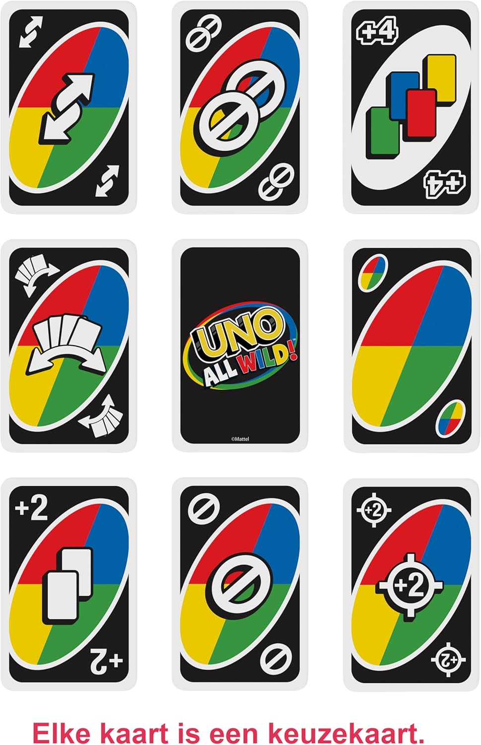 UNO All Wild - Das wilde Kartenspiel ohne Regeln (Mattel HHL33)