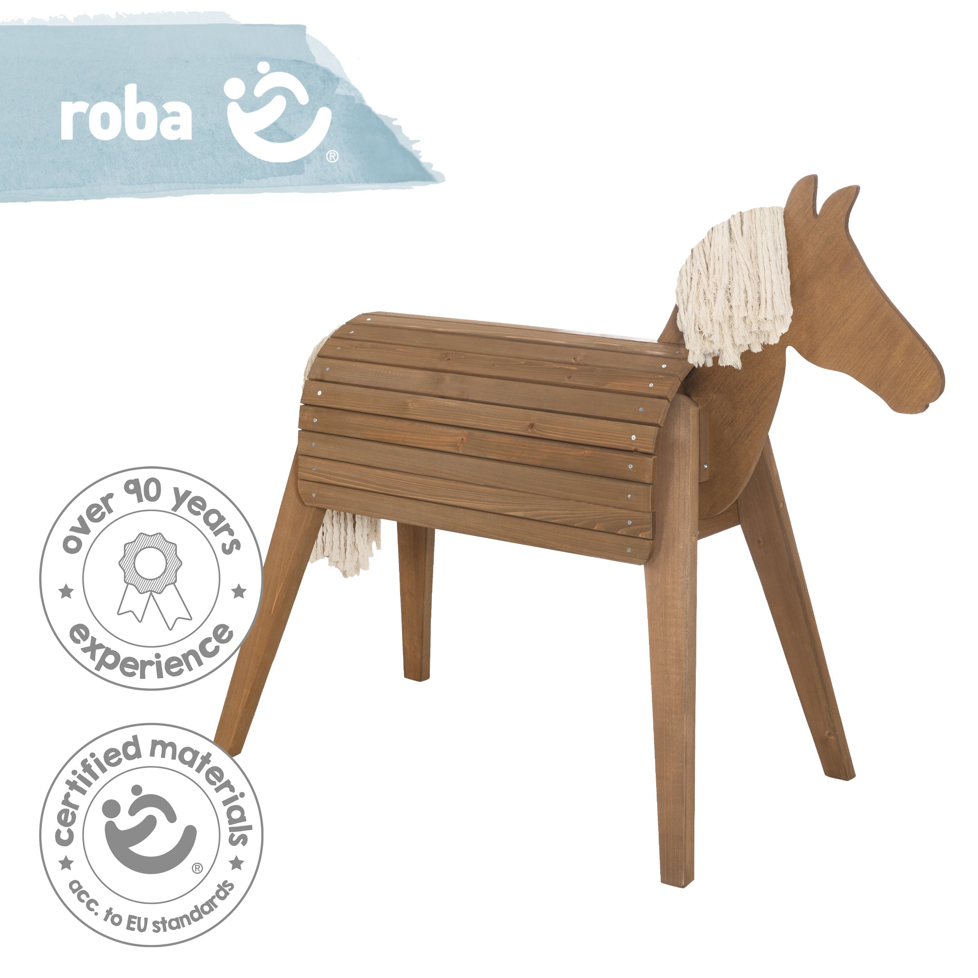 Roba 456022TE Spielpferd Outdoor teakholz farben – Outdoor + - Produktbild 6