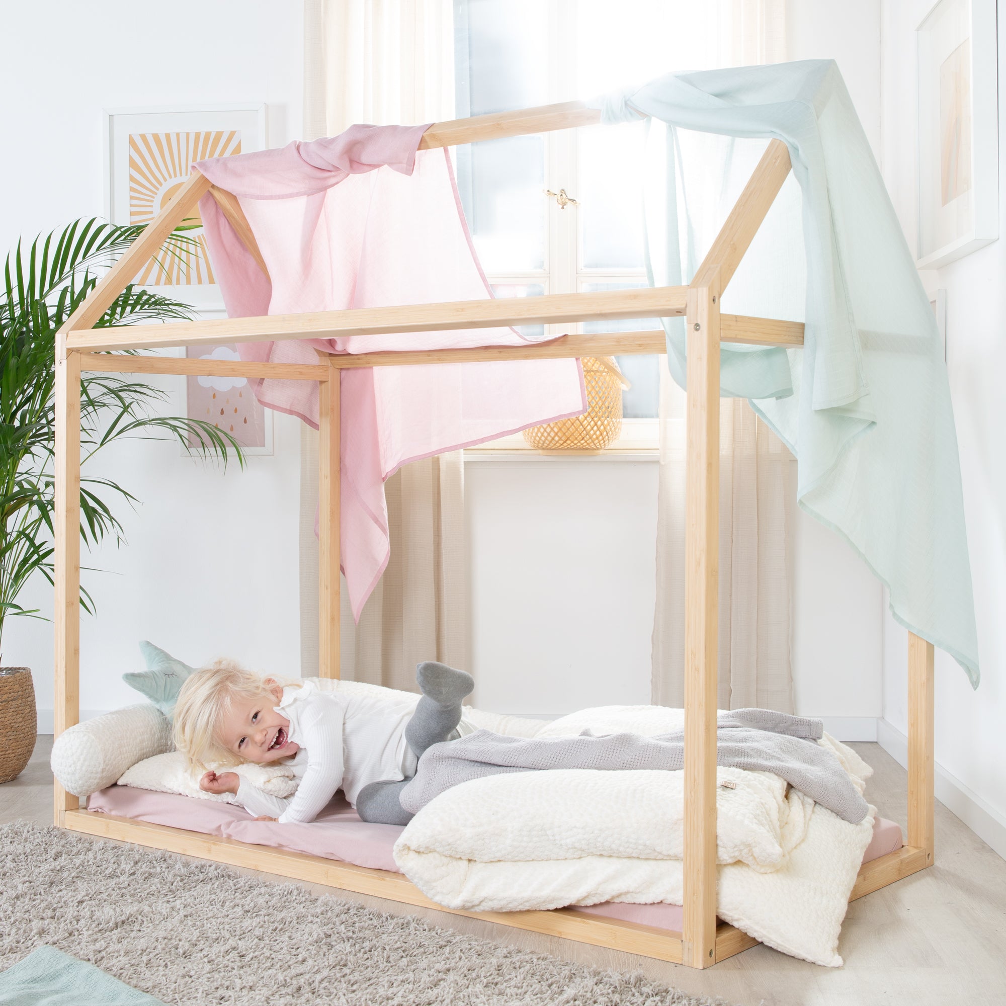 Roba 1061860BB Hausbett 'Montessori' Bambus - Produktbild 2