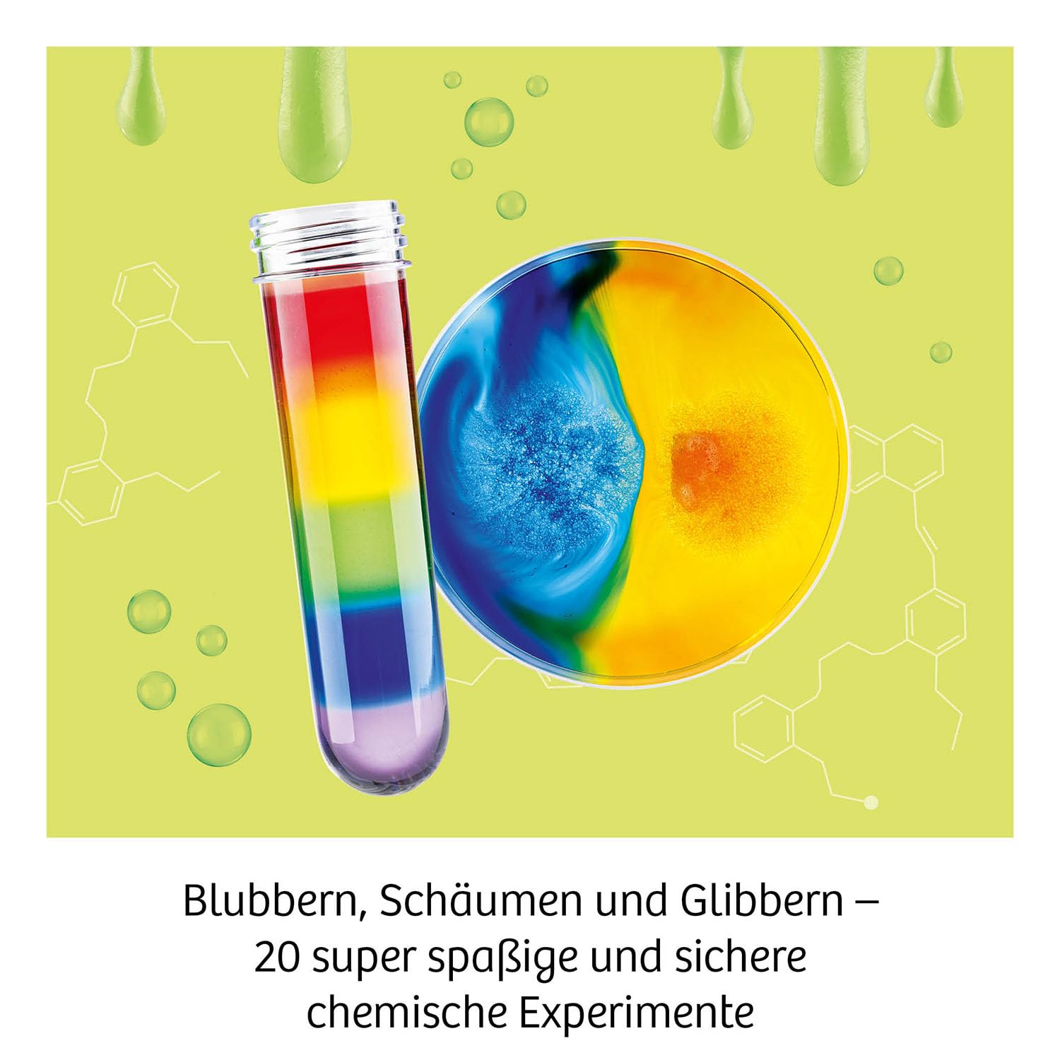 Kosmos Big Fun Chemistry – Faszinierendes Chemielabor Mit Schleim. Farbspielen & Blubber-Effekten 645649
