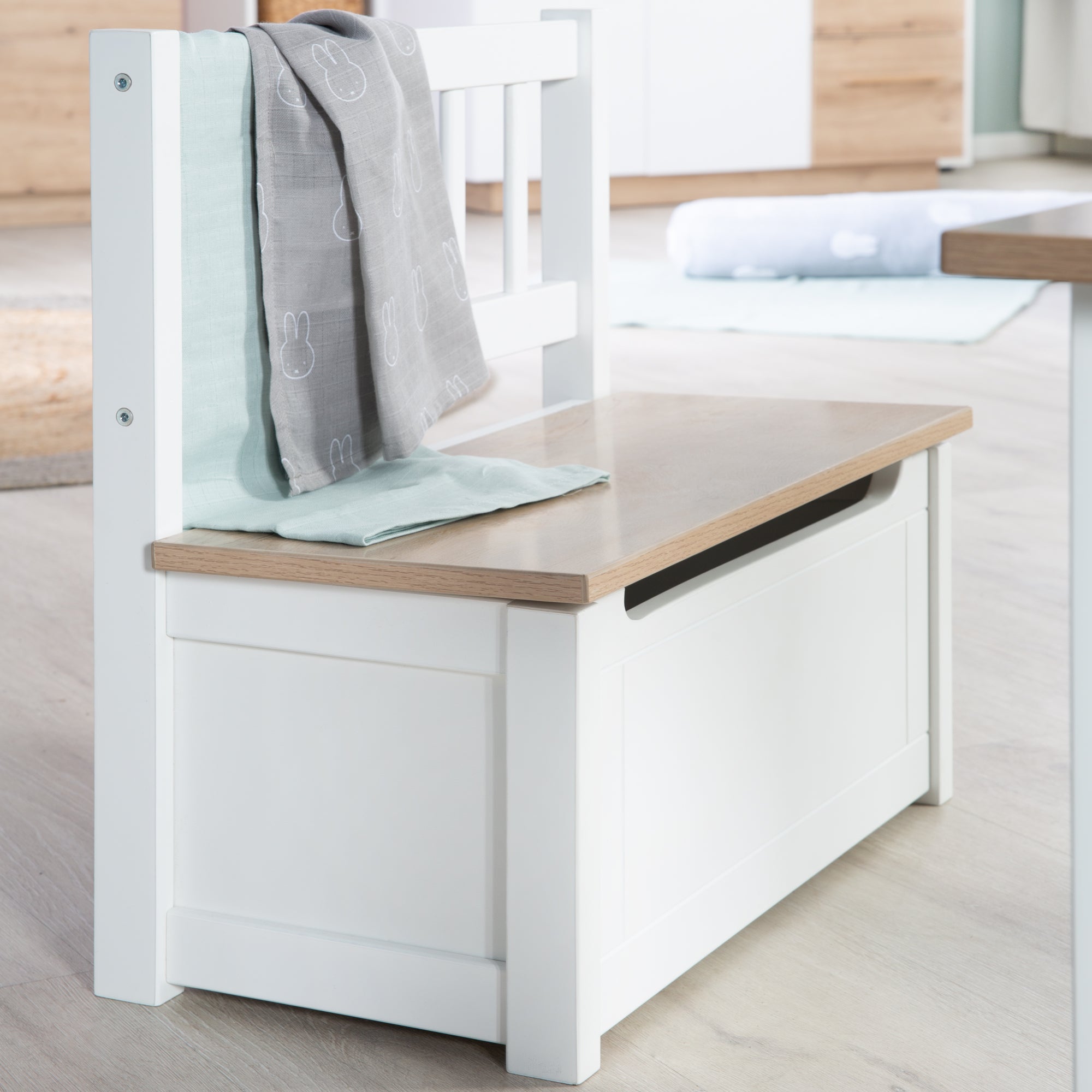 Roba 450050HWE Kindertruhenbank holz weiß – Spielmöbel - Produktbild 9