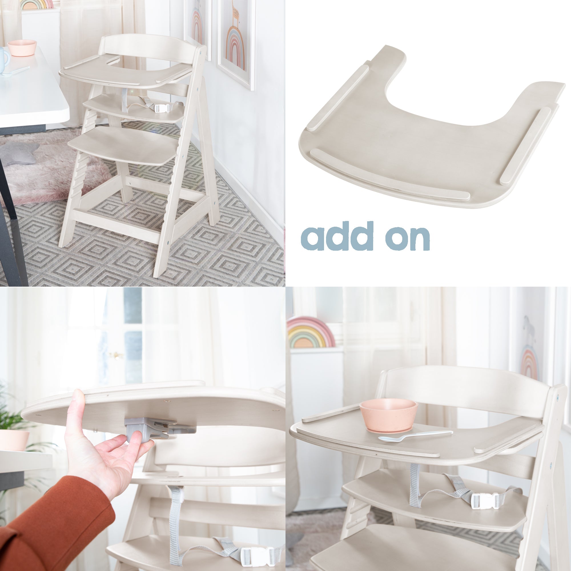 Roba 7562NGN Treppenhochstuhl natur-grau - Produktbild 8