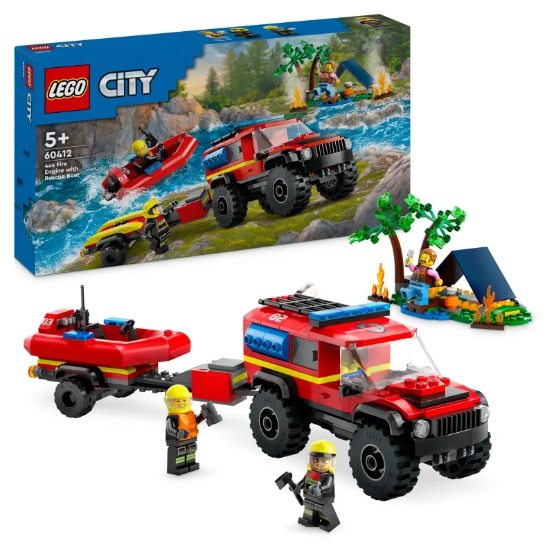 LEGO_60412_Feuerwehrgeländewagen_Mit_Rettungsboot