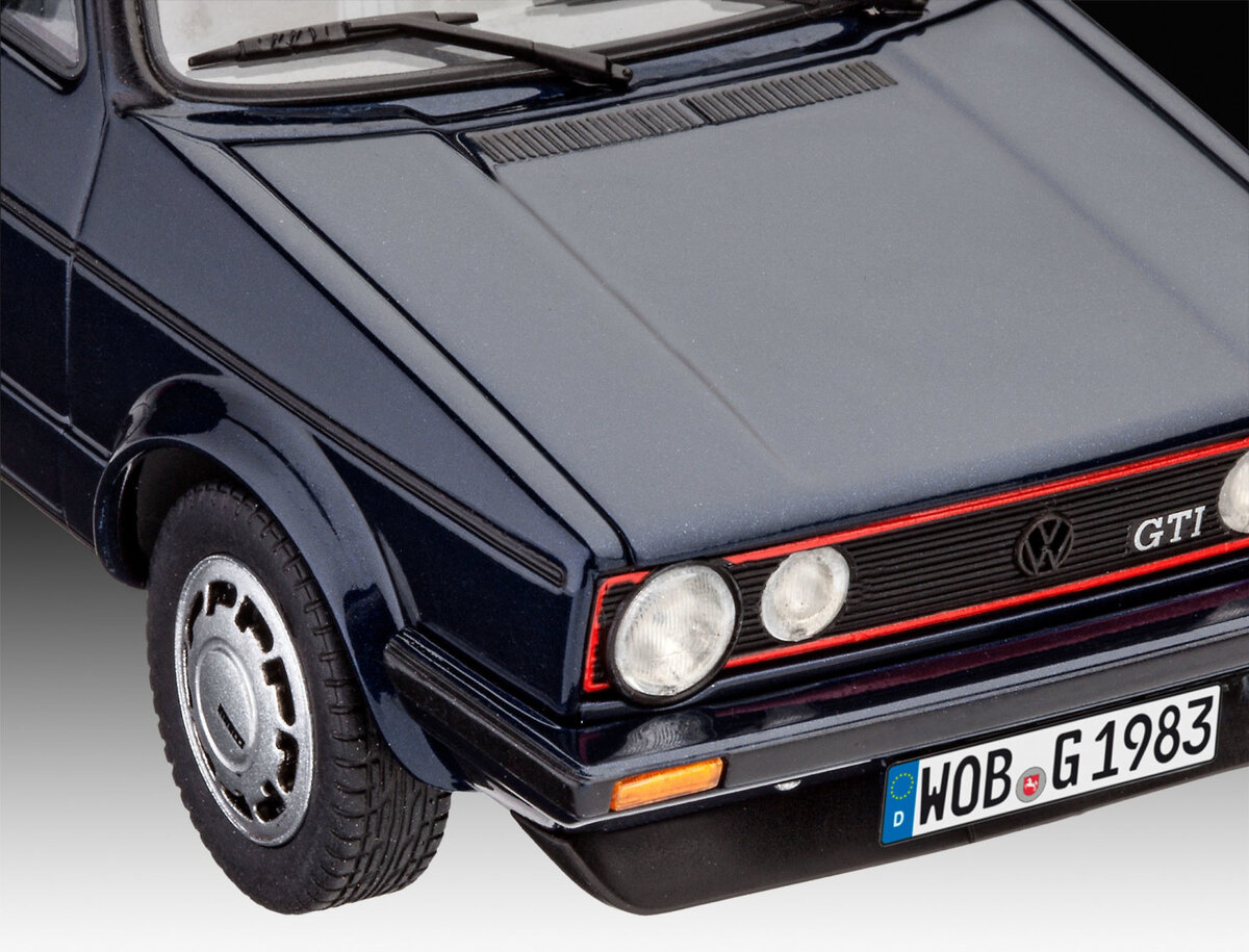 Revell 05694 Geschenkset 35 Years Volkswagen Golf GTI Pirelli - Sondermodell 1:24 Auto, Coupé, Rad, Leichtmetallrad, Speiche