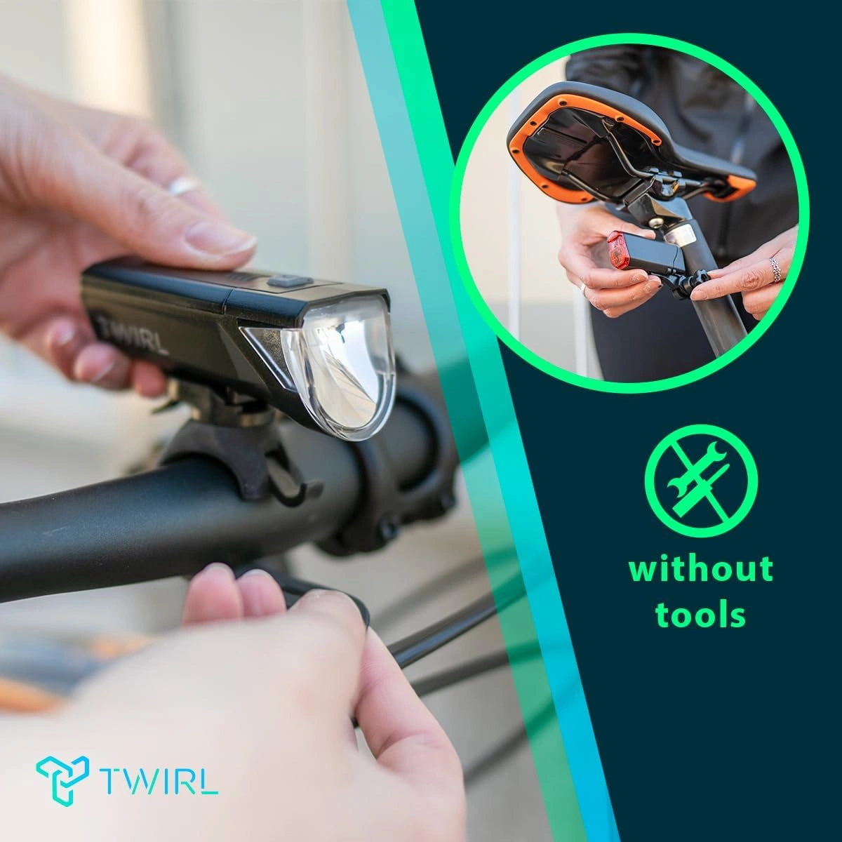 TWIRL 221106 – Lampenset EOS 30 LED Lampe + Rücklicht