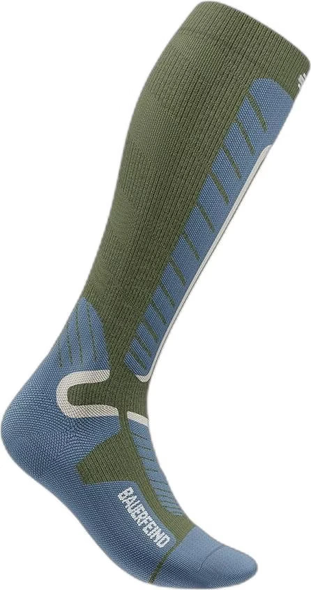 Bauerfeind Sports 70000987 Ski-Socken Damen Gr. 39–42 – Kompression Green