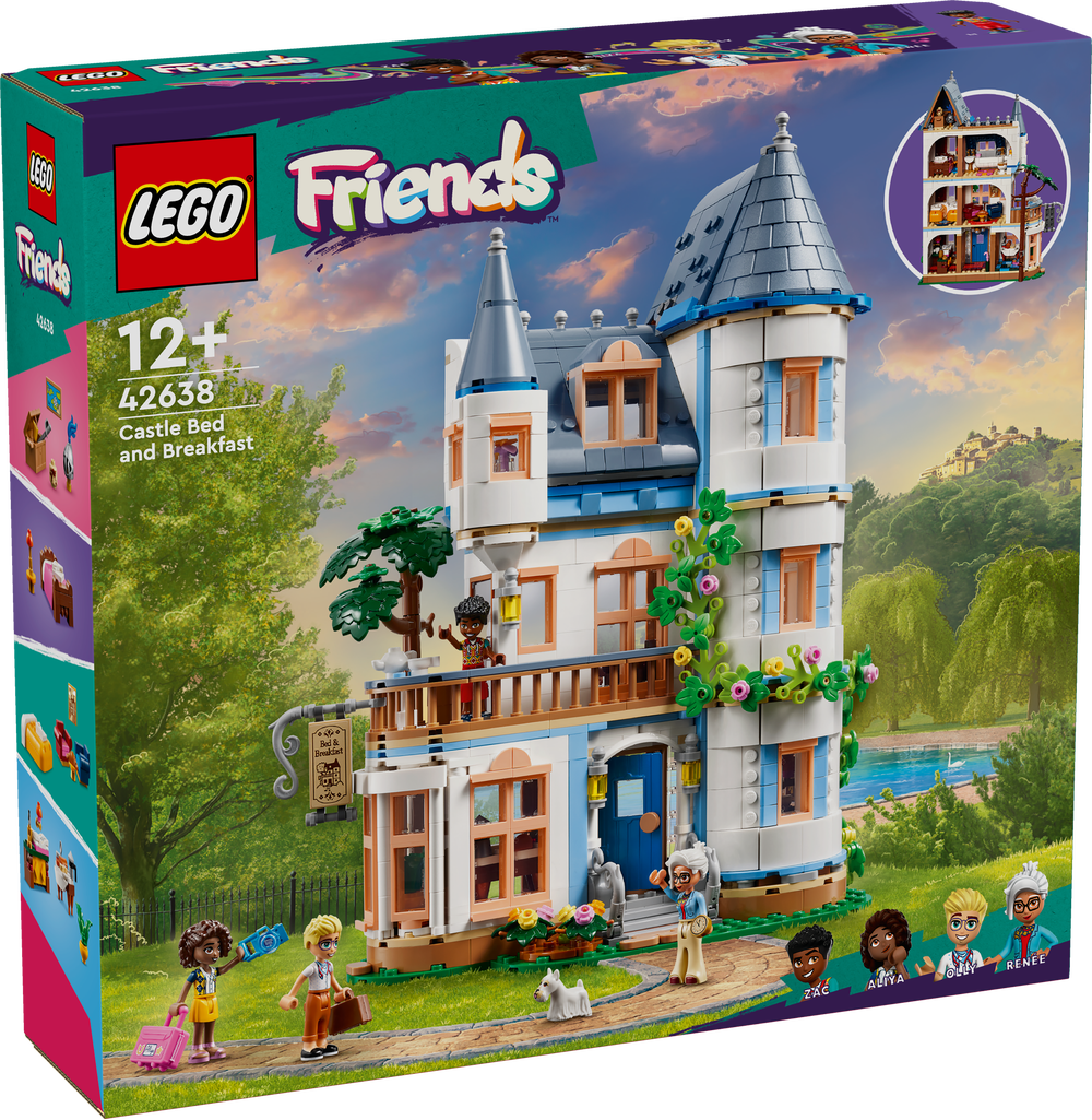 LEGO, 42638, Friends, Burg, mit, Ferienunterkunft, Person