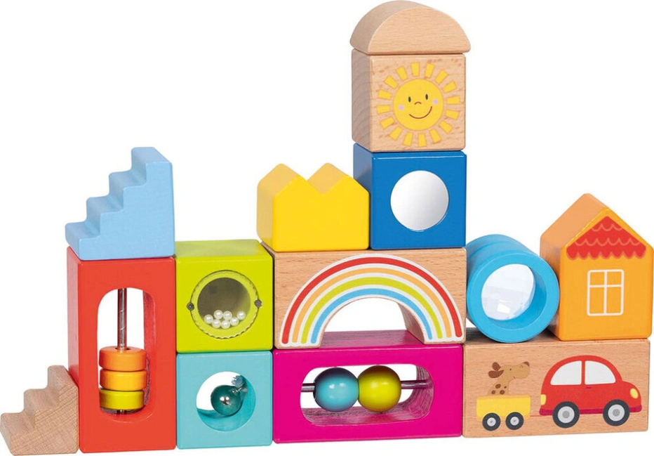 goki Entdeckerbausteine - 14-teiliges Sinnes-Set mit Kaleidoskop, Perlen & Kugeln goki Entdeckerbausteine - 14-teiliges Sinnes-Set mit Kaleidoskop, Perlen & Kugeln