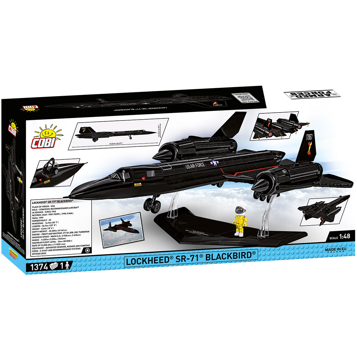 COBI 5891 - Lockheed SR-71 Blackbird - Bild 2