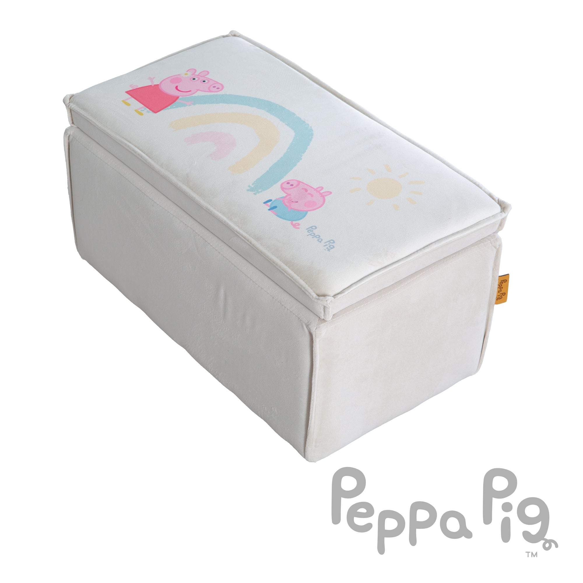 Roba 450141PP1 Kinderhocker mit Aufbewahrung Peppa Pig beige – Spielmöbel - Produktbild 9