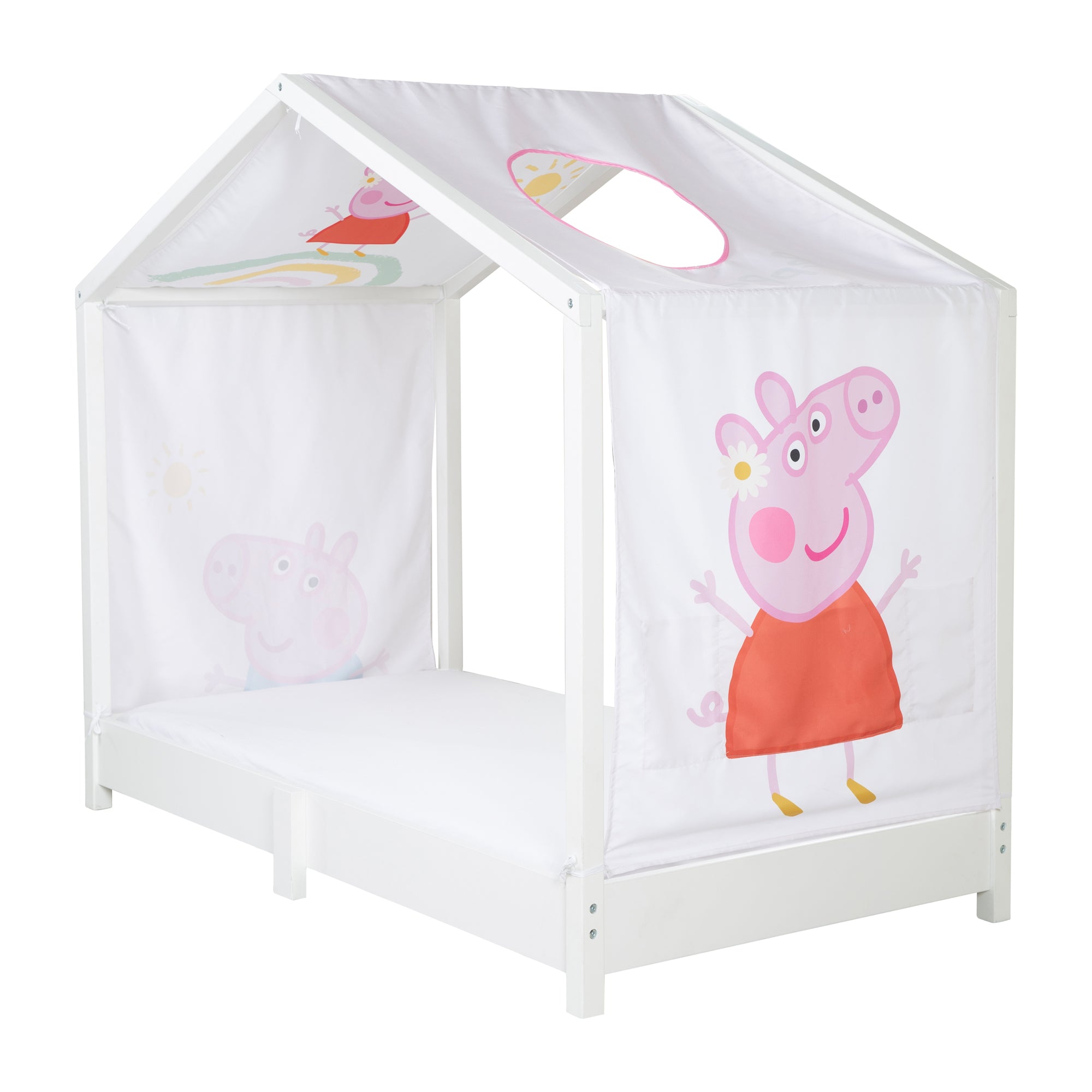 Roba 0287PP1 Hausbettbezug 70x140 cm Peppa Pig weiß – Bettenzubehör - Produktbild 4