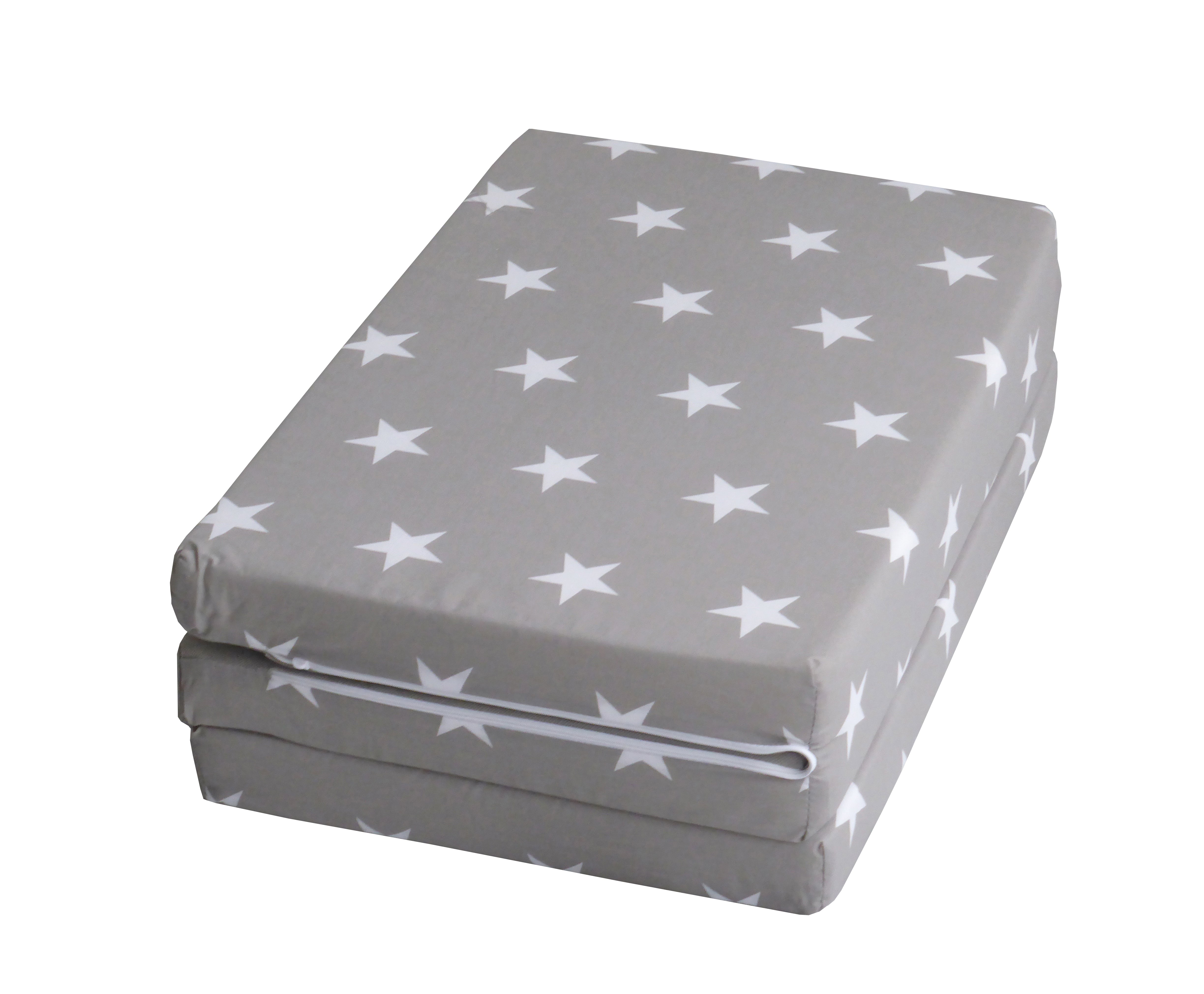 Roba 210069V190 Reisebettmatratze 60x120 Little Stars grau – Reisematratzen - grau - Reisematratzen - Produktbild 1