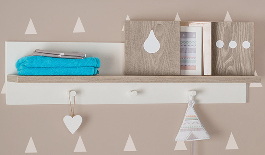 Roba 72451 Wandgarderobe Moritz weiß – Wandregal - Produktbild 4