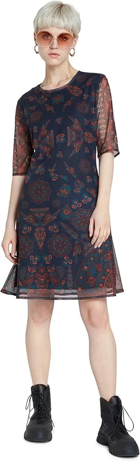 Desigual Damen Kleid „La“ - Dunkelblau 20WWVK635000 GR. XL