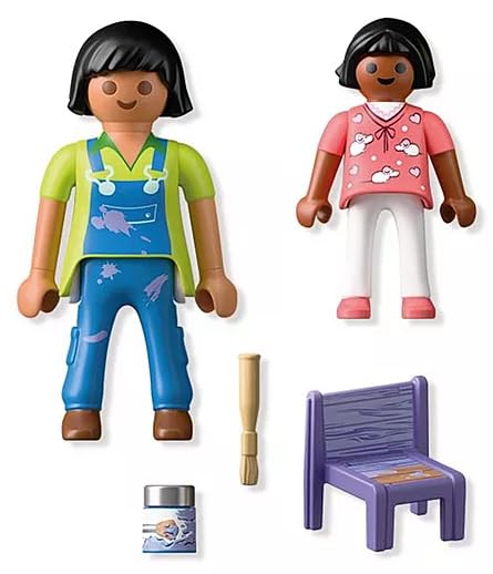 PLAYMOBIL 71881 Fleißige Handwerkerinnen Kreativer Anstrich für das Kinderzimmer