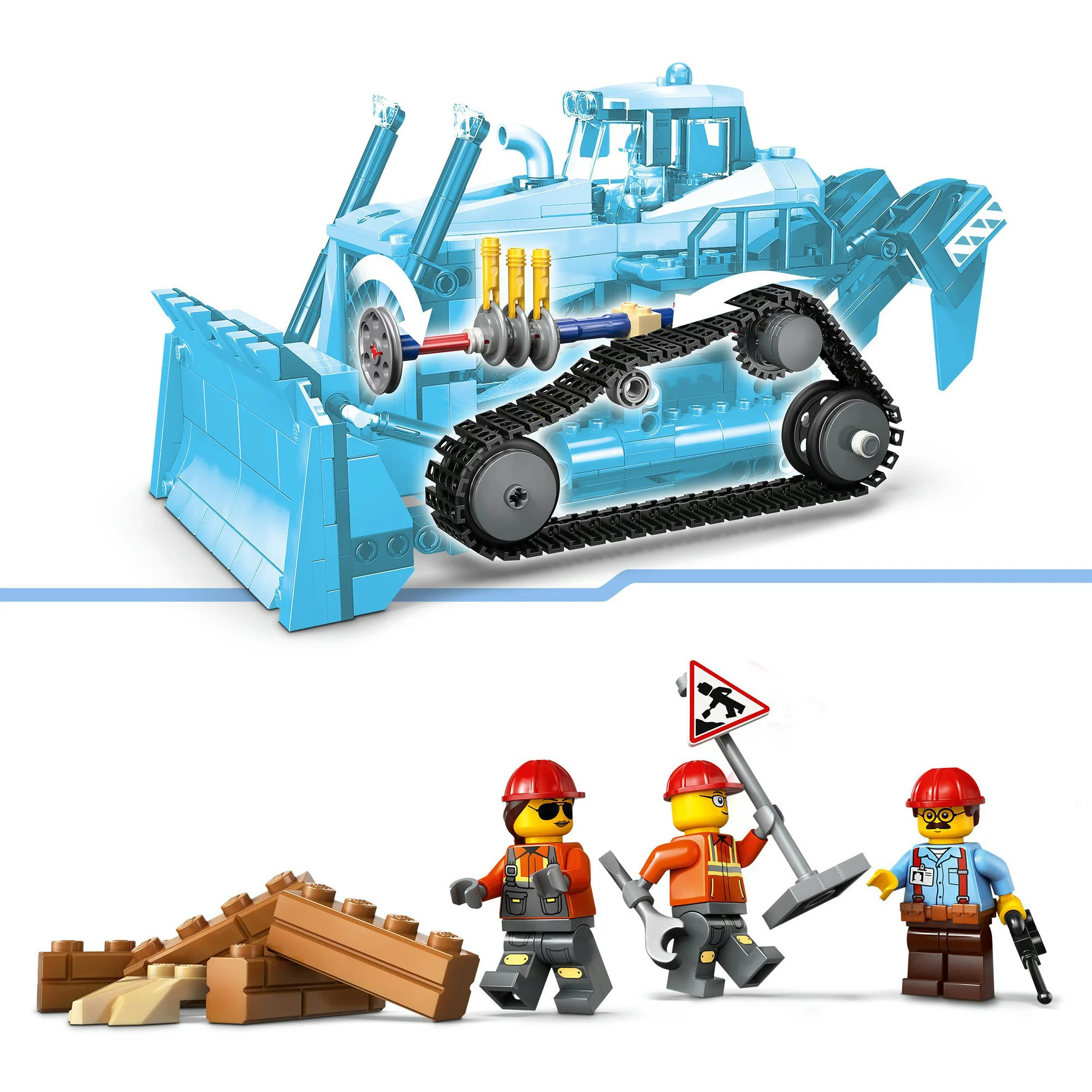 LEGO® City 60466 Gelber Bulldozer