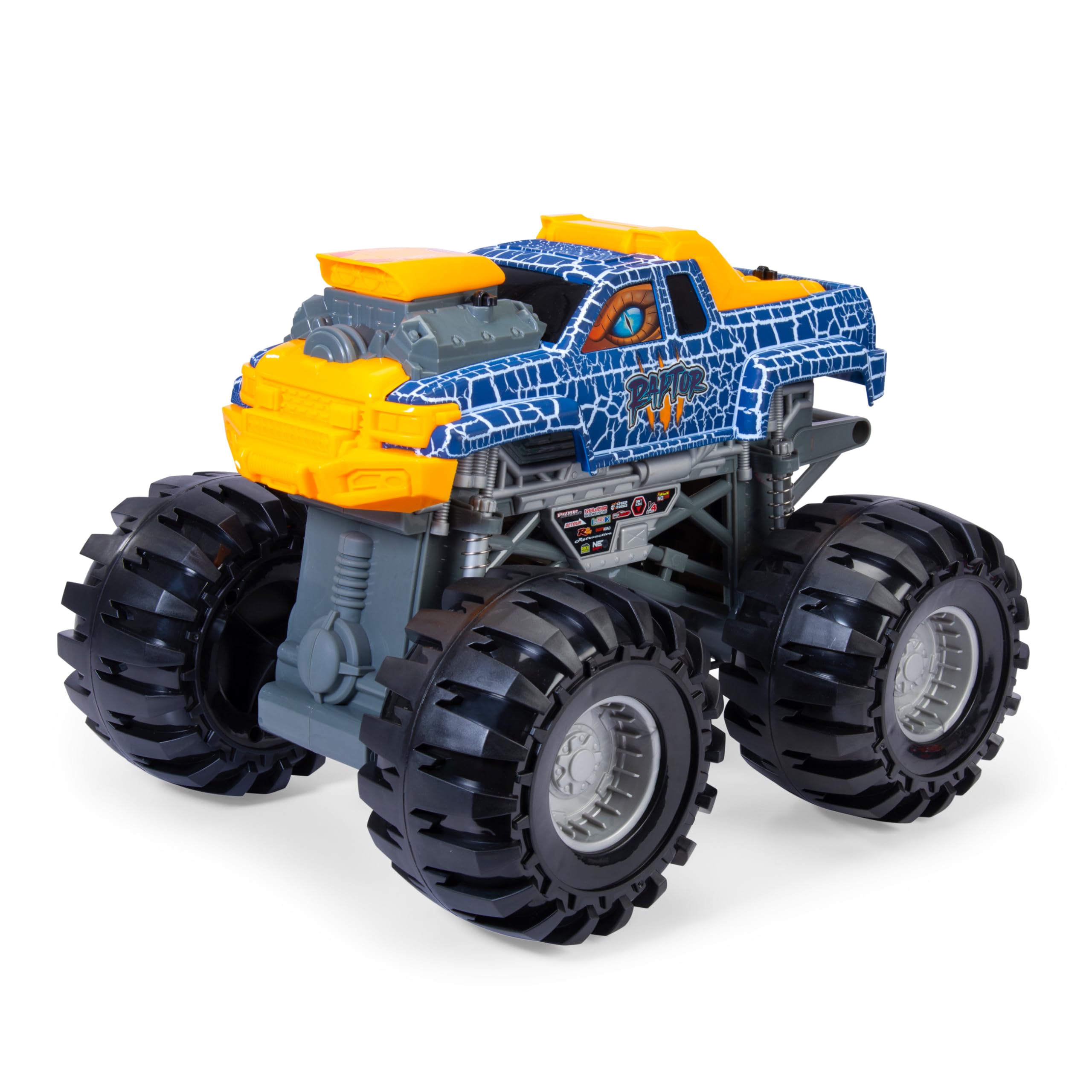 Dickie, Monster, Raptor, Truck, Dino-Monstertruck, mit, Freilauf, &, Federung, 203757007