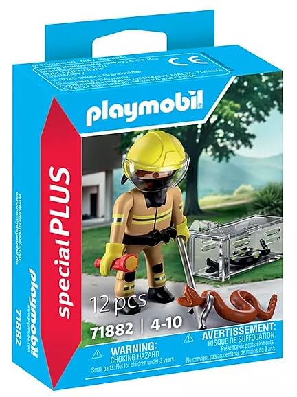 PLAYMOBIL 71882 Schlangenrettung Mutiger Feuerwehreinsatz mit Tierrettung
