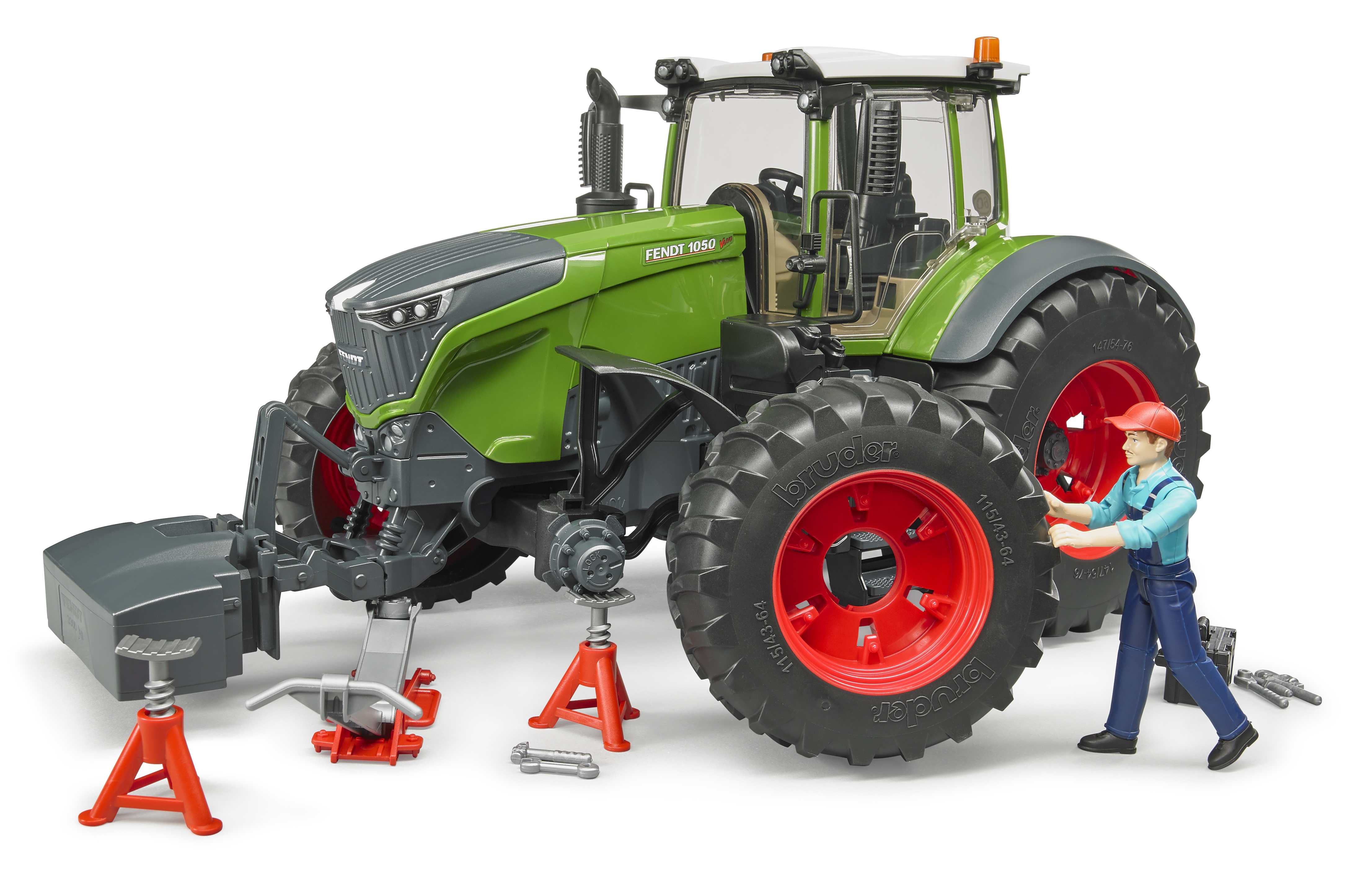BRUDER 04041 - Fendt 1050 Vario mit Mechaniker und Werkstattausstattung - Bild 3