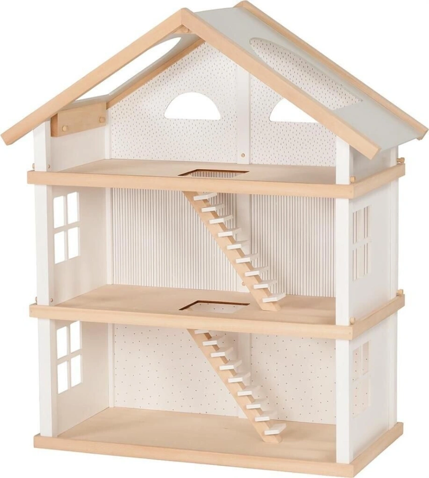 goki Puppenhaus „Modern Living“ - 3 Etagen, großes Holzhaus ab 3 Jahren