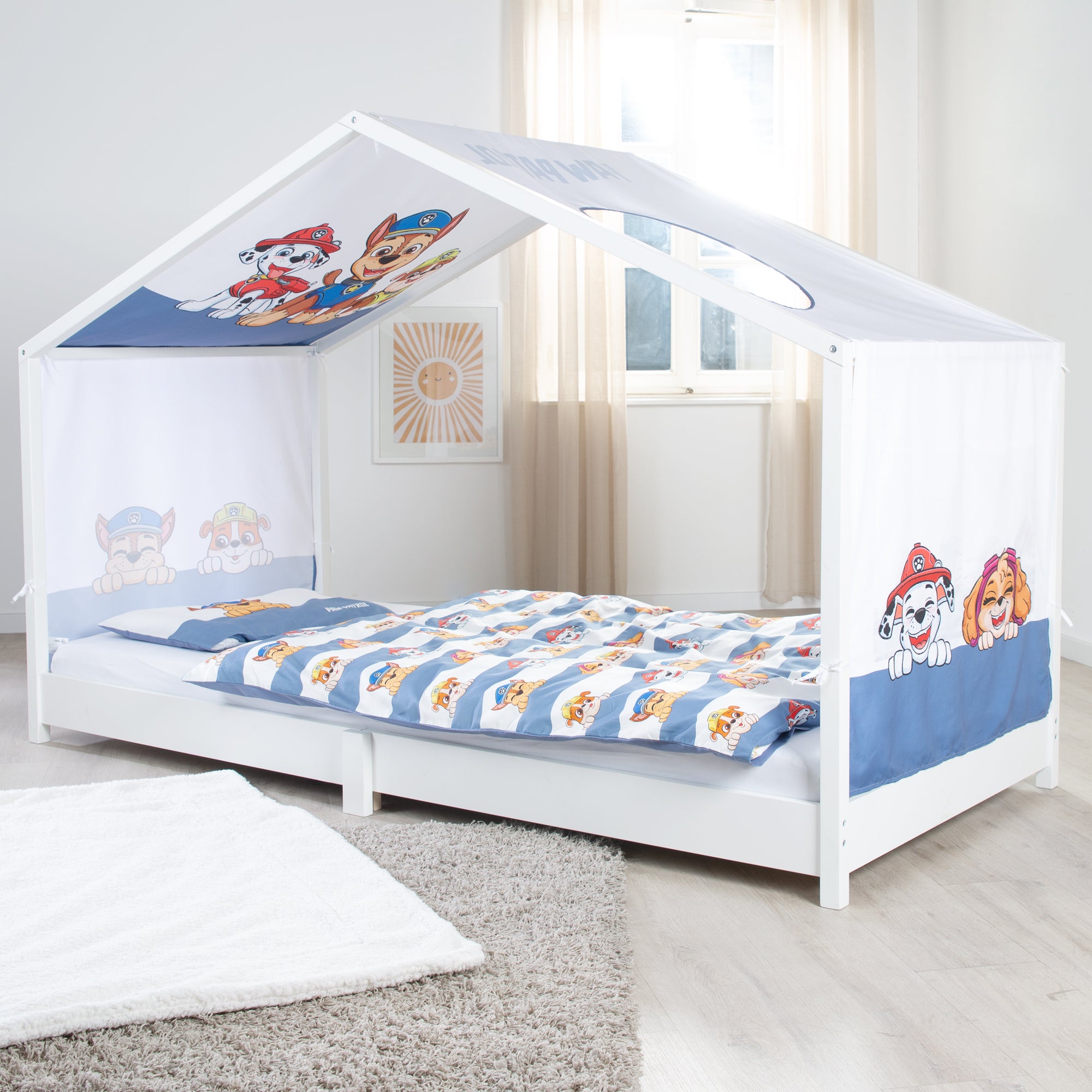 Roba 0286PW1 Hausbettbezug 90x200 cm Paw Patrol weiß – Bettenzubehör - Produktbild 5