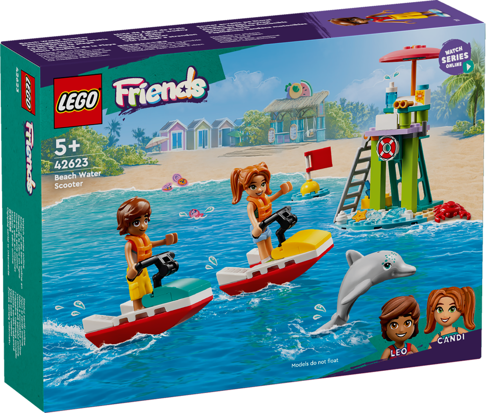 LEGO, 42623, Friends, Rettungsschwimmer, Aussichtsturm, mit, Jetskis, Person, Wasser, Gesicht, Kopf