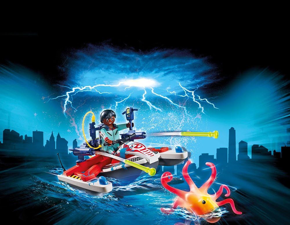 PLAYMOBIL 9387 Ghostbusters Zeddemore Mit Aqua Scooter PLAYMOBIL 9387 Ghostbusters Zeddemore Mit Aqua Scooter