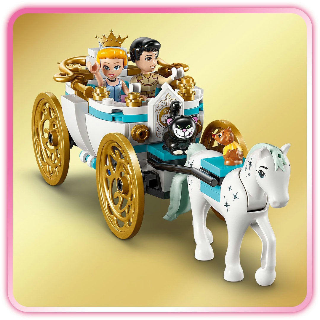 LEGO® Disney Prinzessin 43275 Cinderellas Schloss und Pferdekutsche