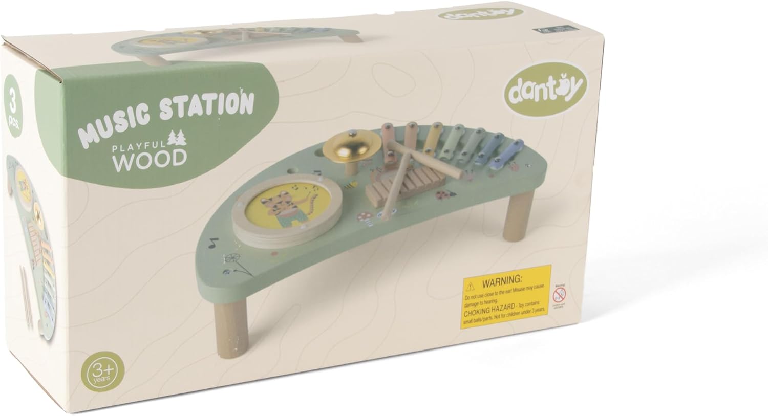 Dantoy 4776 Musikstation - Holzspielset in Geschenkbox, 3-teilig Dantoy 4776 Musikstation - Holzspielset in Geschenkbox, 3-teilig