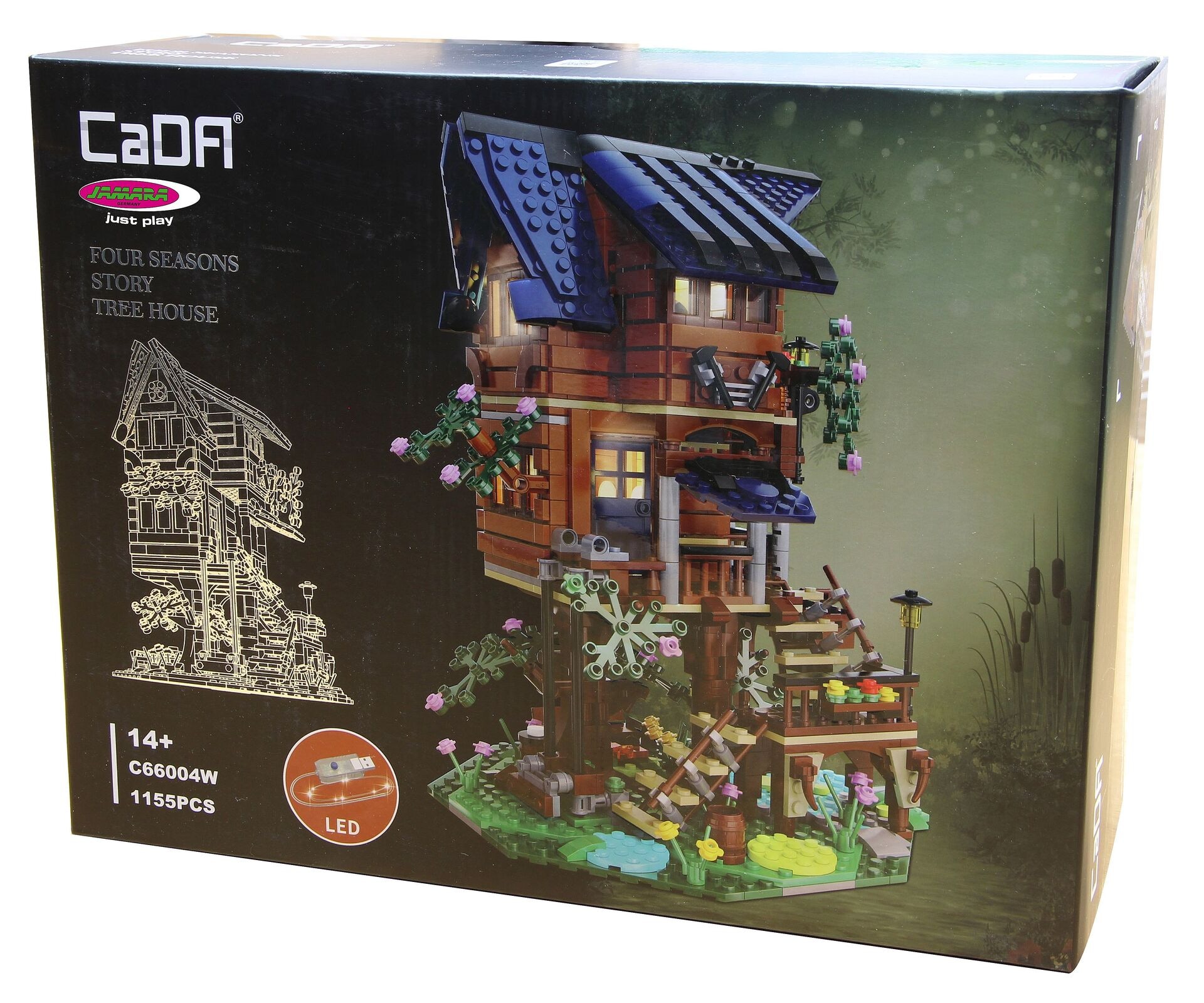 Produktfoto - Jamara e.K. - CaDA Baumhaus 4 Jahreszeiten Bricks - Modell JAMARA 402866