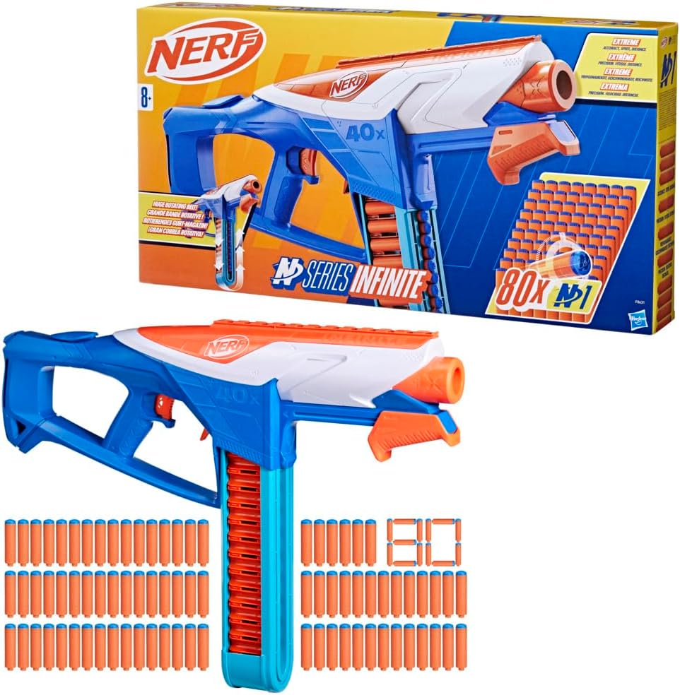 Nerf, N, Series, Infinite, Blaster, und, 80, N1, Darts