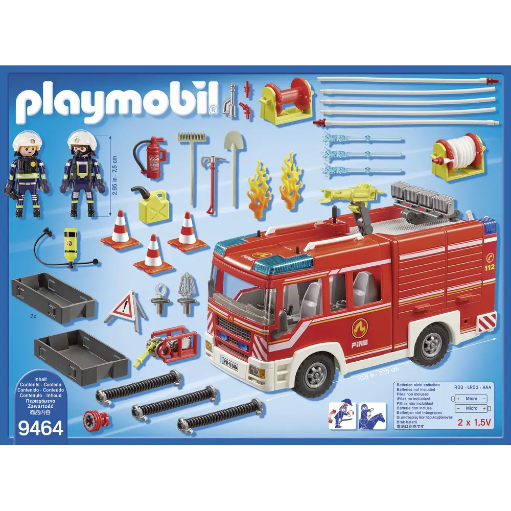 PLAYMOBIL 9464 City Action - Feuerwehr-Rüstfahrzeug mit Licht & Sound